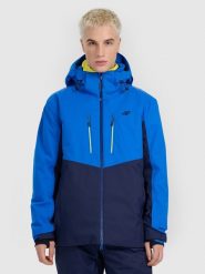 4F Kurtka narciarska membrana Dermizax 20000 z wypełnieniem Primaloft Black męska - niebieska S. Niebieskie kurtki snowboardowe męskie 4f, l, bez wzorów, z meshu, bez kaptura, narciarskie, Dermizax. Za 1,499.99 zł.