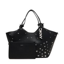 Torebka DKNY. Czarne torebki do ręki damskie DKNY, bez wzorów, klasyczne, bez dodatków. Za 789.99 zł.