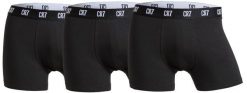 Męskie sportowe bokserki CR7 Cristiano Ronaldo (3-pack). Czarne bokserki męskie CR7 Cristiano Ronaldo, m, bez wzorów, z bawełny. Za 168.99 zł.