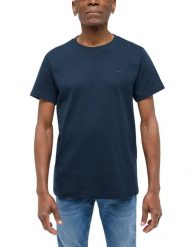 Męski T-Shirt Mustang Style Allen Dark Sapphire 1016268 4136. Niebieskie t-shirty męskie Mustang, l, bez wzorów, bez kołnierzyka. Za 79.99 zł.