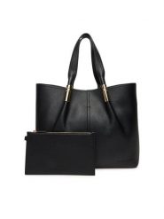 Elisabetta Franchi Torebka BS-41A-56E2-V440 Czarny. Czarne torebki do ręki damskie Elisabetta Franchi, bez wzorów, ze skóry, bez dodatków. Za 1,909.00 zł.