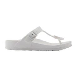 Japonki Birkenstock Gizeh Eva 0128221 białe. Białe klapki damskie bez wzorów, z materiału, klasyczne, bez obcasa. Za 316.64 zł.
