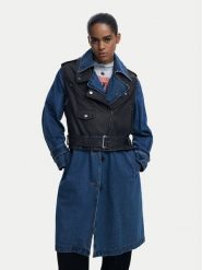 Desigual Płaszcz przejściowy Denimbike 25WWEW52 Niebieski Regular Fit. Niebieskie płaszcze damskie Desigual, m, bez wzorów, z bawełny, bez kaptura. Za 949.99 zł.