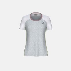 PLAY TECH Damski Top. Szare koszulki sportowe damskie Head, bez wzorów, sportowe, bez kołnierzyka. Za 280.00 zł.