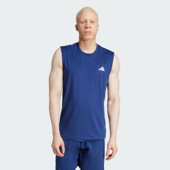 Koszulka Club Tennis Climacool Tank. Czarne koszulki sportowe męskie Adidas, m, bez wzorów, bez kołnierzyka, bez ramiączek, tenisowe, climacool (adidas). Za 149.00 zł.
