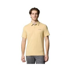 Polo Columbia Nelson Point krótki rękaw żółty. Żółte koszulki polo męskie Columbia, m, bez wzorów, z poliesteru, klasyczne, bez ramiączek. Za 169.99 zł.