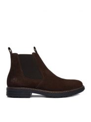 Rieker Botki CEO-33180-28 Brązowy ciemny. Brązowe botki męskie Rieker, bez wzorów, ze skóry, bez zapięcia. Za 439.99 zł.
