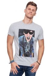 LEE T SHIRT PHOTO TEE GREY MELE L65UAI37, L. Szare t-shirty męskie Lee, l, bez wzorów, bez kołnierzyka. Za 69.99 zł.