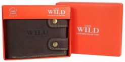 Portfel skórzany Always Wild 2900-BIC brązowy. Brązowe portfele męskie Always Wild, bez wzorów, ze skóry. Za 64.99 zł.