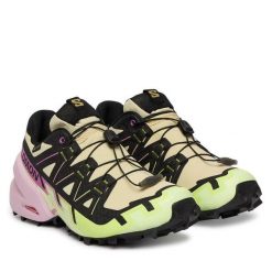 Buty do biegania Salomon. Żółte obuwie sportowe damskie Salomon, bez wzorów, z gore-texu, do biegania, salomon speedcross. Za 719.99 zł.