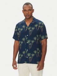 Tommy Hilfiger Koszula MW0MW38580 Granatowy Regular Fit. Niebieskie koszule męskie Tommy Hilfiger, m, bez wzorów, bez kołnierzyka, bez ramiączek. Za 279.99 zł.