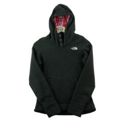Second life - Bluza z kapturem damska z kołnierzem na zatrzaski - Jak nowy. Czarne bluzy damskie The North Face, xs, bez wzorów, z kapturem. Za 164.76 zł.