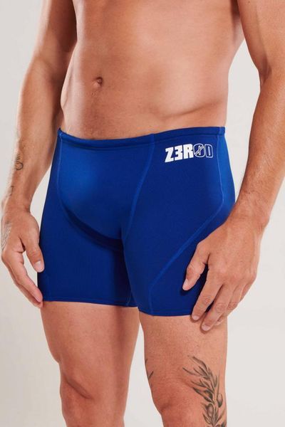 Bokserki do pływania Zerod Royal Blue. Niebieskie kąpielówki męskie ZEROD, m, bez wzorów, z elastanu, do pływania. Za 205.00 zł.