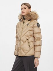 Blauer Kurtka puchowa 23WBLDC03141 Brązowy Regular Fit. Brązowe kurtki damskie Blauer, xs, bez wzorów, z puchu, bez kaptura. Za 1,849.00 zł.