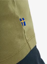 Koszulka z długim rękawem męska Fjallraven Forever Nature Badge L/S. Zielone bluzki z długim rękawem męskie Fjällräven, l, bez wzorów, z bawełny, eleganckie, bez kołnierzyka. Za 219.99 zł.