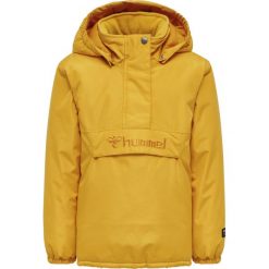 Kurtka dziecięca Hummel hmlCOZY. Żółte kurtki i płaszcze dla dziewczynek Hummel, bez wzorów, bez kaptura. W wyprzedaży za 297.00 zł.
