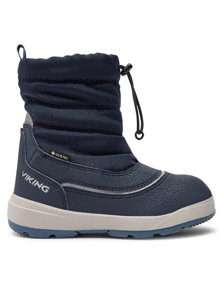 Viking Śniegowce Toasty Pull-On Warm Gtx GORE-TEX 3-94015-5 Granatowy. Niebieskie buty zimowe chłopięce Viking, bez wzorów, z gore-texu, bez zapięcia. Za 309.99 zł.