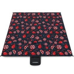 NARDENA Koc piknikowy Mojeka 200x200 pomegranate. Niebieskie kocyki dla dzieci NARDENA, z materiału. Za 59.75 zł.