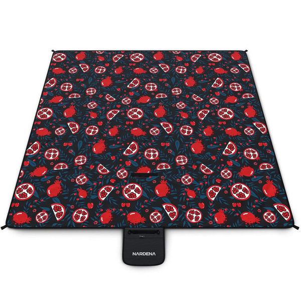 NARDENA Koc piknikowy Mojeka 200x200 pomegranate. Niebieskie kocyki dla dzieci NARDENA, z materiału. Za 54.49 zł.