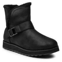 Śniegowce Skechers. Czarne kozaki damskie Skechers. Za 379.99 zł.