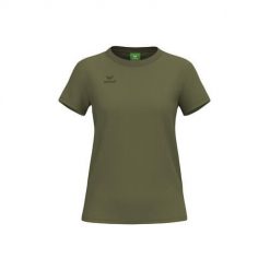 Koszulka damska Erima CMPT. Niebieskie t-shirty damskie Erima, bez wzorów, z bawełny, bez kołnierzyka. Za 130.00 zł.