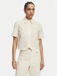 Liu Jo Koszula WA6508 T472A Kremowy Regular Fit. Białe bluzki damskie Liu Jo, bez wzorów, z bawełny, bez kołnierzyka, bez ramiączek. Za 689.99 zł.