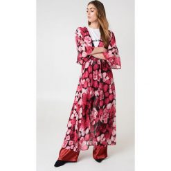 NA-KD Boho Szyfonowa sukienka płaszczowa - Pink,Multicolor. Sukienki damskie marki NA-KD Boho. Za 92.95 zł.