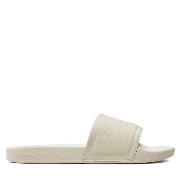 Klapki Calvin Klein Jeans. Czarne klapki męskie Calvin Klein Jeans, z jeansu. Za 129.99 zł.