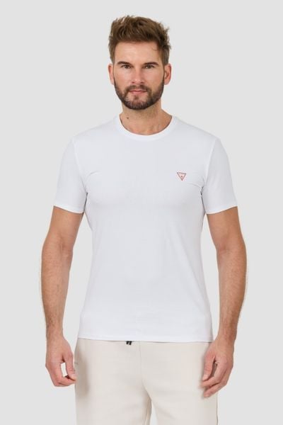 GUESS Biały męski t-shirt Core Tee Str, Rozmiar XXL. Białe t-shirty męskie Guess, l, z aplikacjami, bez kołnierzyka. W wyprzedaży za 59.99 zł.