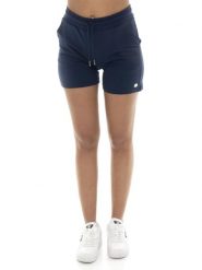 Odzież sportowa z bawełna z kieszenie na co dzień. Niebieskia szorty sportowe damskie LEONE 1947 APPAREL, xs, bez wzorów, z bawełny, sportowe, na fitness i siłownię. Za 84.16 zł.