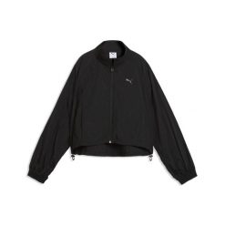 Damska rozpinana kurtka z tkaniny HER o luźnym kroju PUMA. Czarne kurtki damskie Puma, bez wzorów, z tkaniny, bez kaptura. Za 269.00 zł.