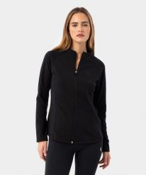Bluza z zamkiem ocieplana dla kobiet Carpatree Aspen. Czarne bluzy damskie Carpatree, l, bez wzorów, z elastanu, bez kaptura. Za 191.99 zł.