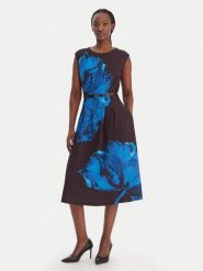 DKNY Sukienka koktajlowa DD5N3J04 Czarny Regular Fit. Czarne sukienki damskie DKNY, bez wzorów, z syntetyku, wizytowe, bez kołnierzyka, bez ramiączek. Za 699.99 zł.