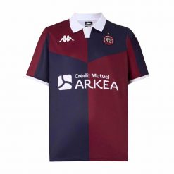 Koszulka domowa Union Bordeaux-Bègles 2025/26. Czerwone koszulki sportowe męskie Kappa, l, bez wzorów, z materiału, bez kołnierzyka, bez ramiączek, na fitness i siłownię. Za 418.00 zł.