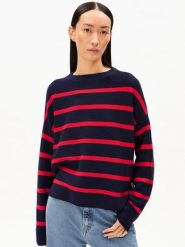 ARMEDANGELS sweter z dzianiny - Merinaa Kobiety Bawełna niebieski, XS. Niebieskie swetry damskie ARMEDANGELS, xs, bez wzorów, z bawełny, bez kołnierzyka, bez ramiączek, bez kaptura. Za 229.95 zł.