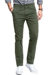 LEVI’S SPODNIE MĘSKIE 502 True Chino 521630002. Brązowe spodnie materiałowe męskie Levi's, l, bez wzorów, z materiału. W wyprzedaży za 99.99 zł.
