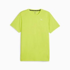 Koszulka treningowa męska Puma PERFORMANCE zielona 52031439 r XL. Zielone koszulki sportowe męskie Puma, m, bez wzorów, bez kołnierzyka, bez ramiączek, na fitness i siłownię. Za 75.87 zł.