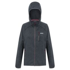 Damska Bluza Z Kapturem Newhill II Marl Full Zip. Szare bluzy sportowe damskie Regatta, bez wzorów, z kapturem, trekkingowe. Za 96.99 zł.