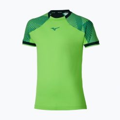 Koszulka męska Mizuno Stargazer Shadow Tee. Zielone koszulki sportowe męskie Mizuno, l, bez wzorów, z elastanu, bez kołnierzyka, bez ramiączek, na fitness i siłownię. Za 189.99 zł.