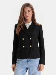 Tommy Hilfiger Marynarka WW0WW48696 Czarny Regular Fit. Czarne żakiety damskie Tommy Hilfiger, bez wzorów, z syntetyku. Za 949.99 zł.