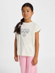 Koszulka dla dziewczynki Hummel Regular BIG BEE. Białe t-shirty i topy dla dziewczynek Hummel, bez wzorów, z bawełny, bez ramiączek. Za 117.00 zł.