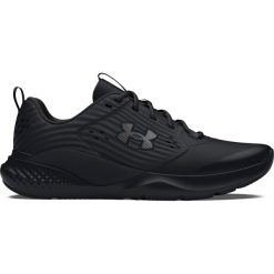 Buty do crossfitu Under Armour Charged Commit TR 4. Czarne buty sportowe męskie Under Armour, z gumy, bez zapięcia, na fitness i siłownię. Za 384.50 zł.