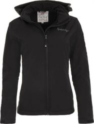 Damska kurtka softshell Spitsbergen Norwegia Wms Softshell Jacket Black Black. Czarne kurtki damskie Erima, l, bez wzorów, z materiału. Za 255.99 zł.