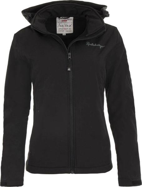 Damska kurtka softshell Spitsbergen Norwegia Wms Softshell Jacket Black Black. Czarne kurtki damskie Erima, l, bez wzorów, z materiału. Za 254.99 zł.