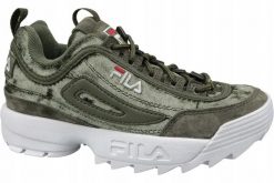 Buty do chodzenia damskie Fila Disruptor S Wmn Low. Czarne obuwie sportowe damskie Fila, bez wzorów, z materiału, trekkingowe. Za 279.00 zł.