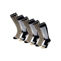 Skarpety narciarskie - Unisex - 6 par - Ciepły piasek. Brązowe skarpety damskie POEDERBAAS, bez wzorów, z wełny. W wyprzedaży za 329.62 zł.