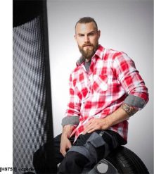 Ardon Koszula z miękkiej flaneli czerwony H9751 S. Czerwone koszule męskie Ardon, m, bez wzorów, bez kołnierzyka, bez ramiączek. Za 94.34 zł.