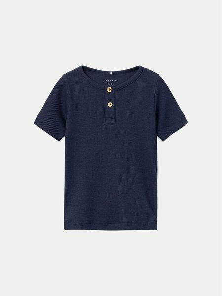 NAME IT T-Shirt 13203743 Granatowy Regular Fit. Niebieskie t-shirty dla chłopców Name it, bez wzorów, bez ramiączek. Za 39.99 zł.