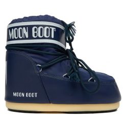 Śniegowce Moon Boot. Niebieskie śniegowce i trapery damskie Moon Boot. Za 759.99 zł.
