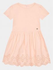 Guess Sukienka codzienna K3GK08 WCVM0 Różowy Regular Fit. Czerwone sukienki dla dziewczynek Guess, z aplikacjami, z bawełny, bez ramiączek. Za 199.99 zł.